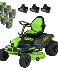 Greenworks 60V 42″ Cordless Battery CrossoverT Riding Lawn Mowers