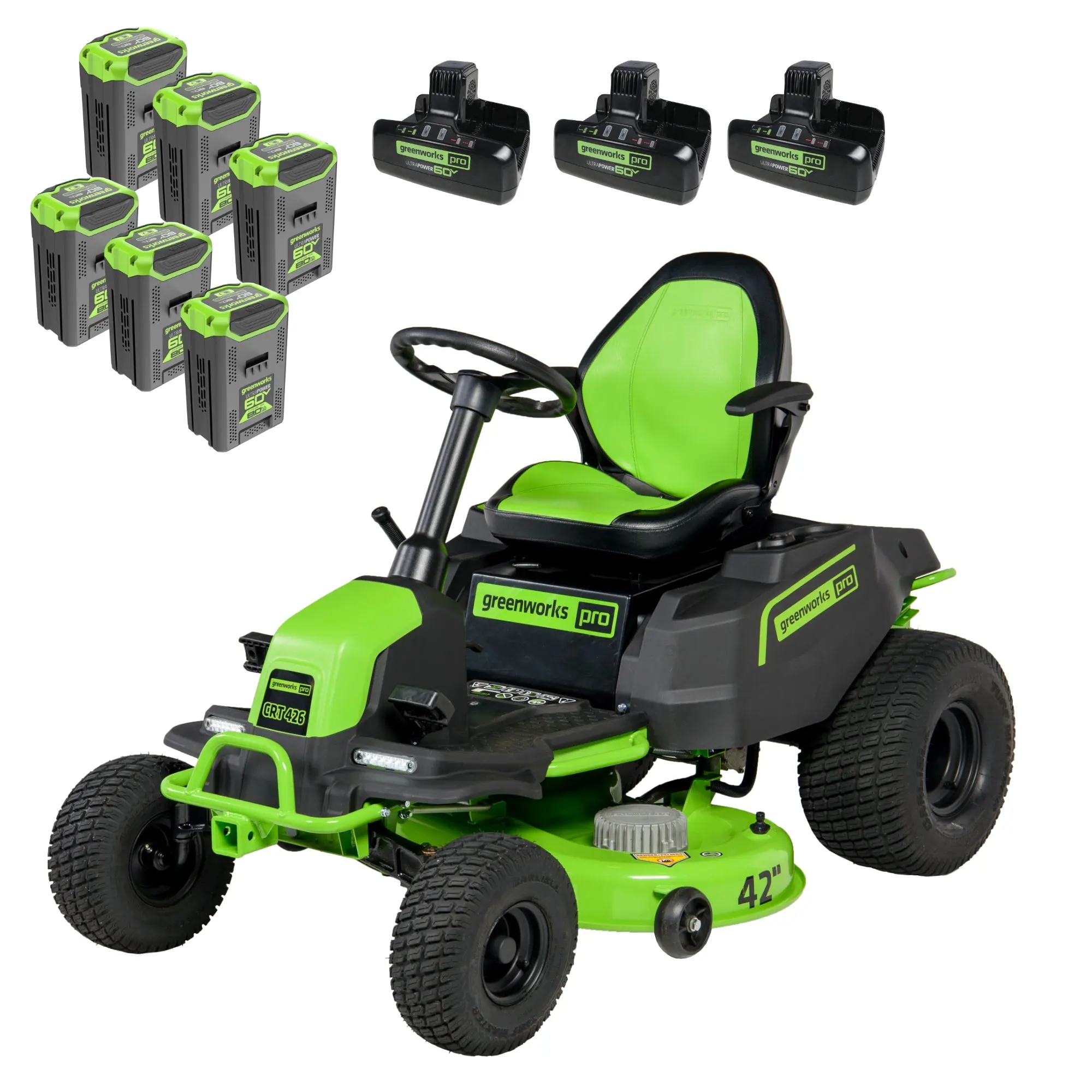 Greenworks 60V 42″ Cordless Battery CrossoverT Riding Lawn Mowers - Image 6