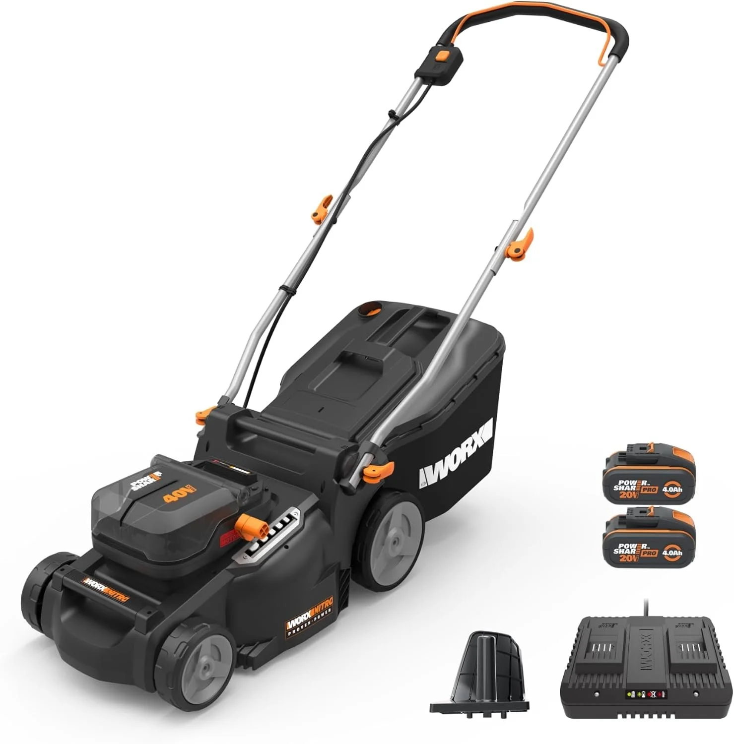 WORX Nitro 40V 16″ Cordless Lawn Mowers w/Brushless Motor 2.0 & Intellicut - Image 6