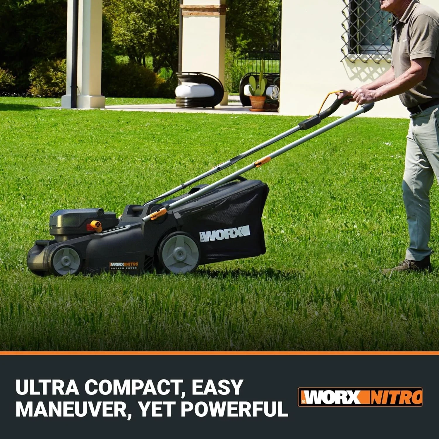 WORX Nitro 40V 16″ Cordless Lawn Mowers w/Brushless Motor 2.0 & Intellicut - Image 3