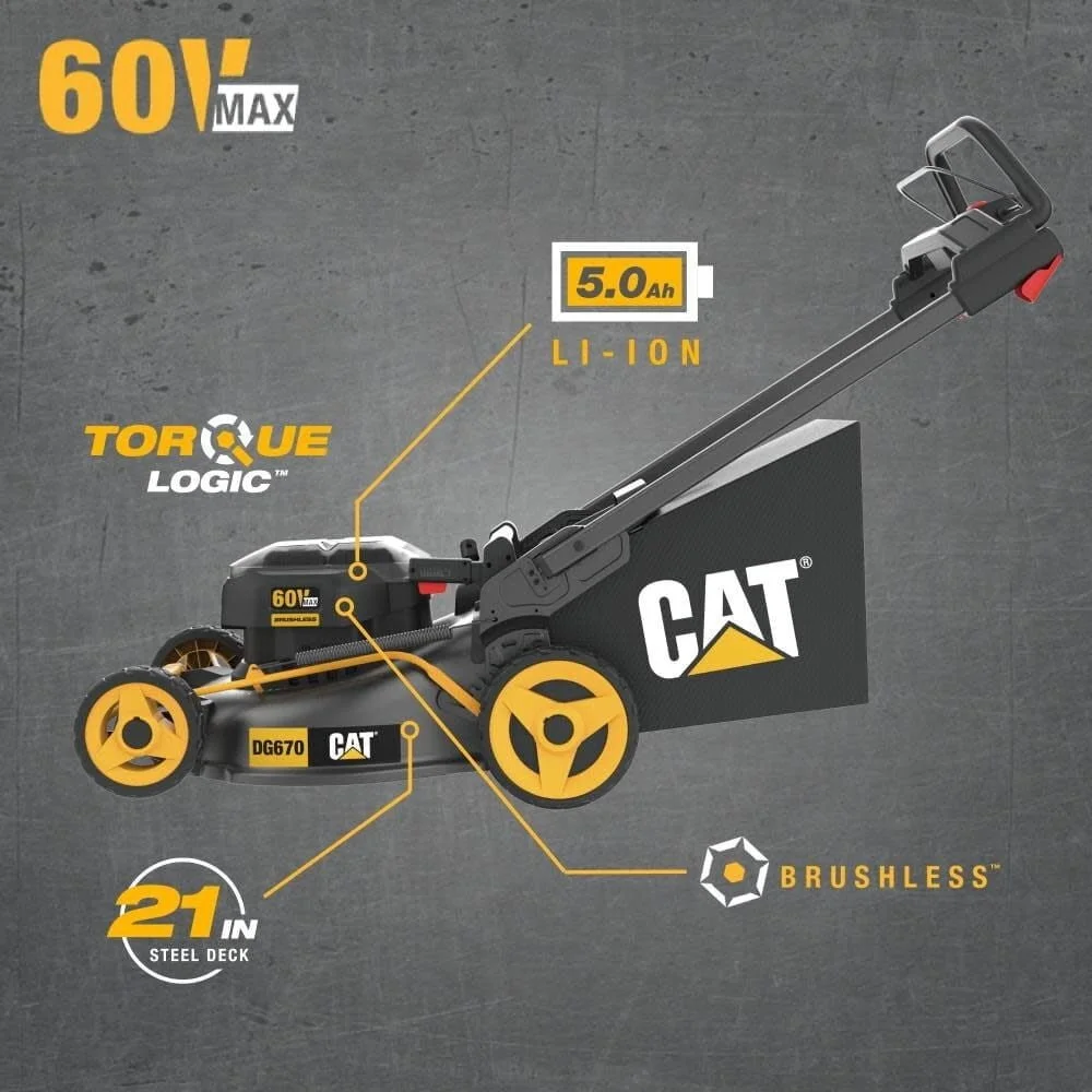 Cat 60V 21In Brushless Lawn Mower Kits - Image 2