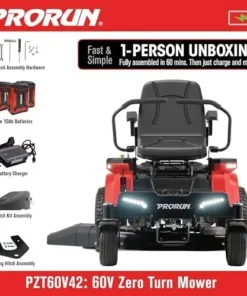 Alternative view of 60V Zero Turn Riding Lawn Mowers
