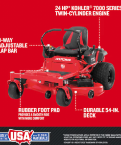 Alternative view of CRAFTSMAN Z5800 | 54in 24HP Zero-Turn Riding Mower | 24 HP Kohler Engine | High-Back Seat (17RRFACW093)