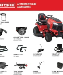 Alternative view of Craftsman T2200K 42-in 20 HP 725cc Hydrostatic Riding Mowers