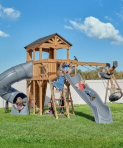 Dover Bay Swing Set with Tube Slide
