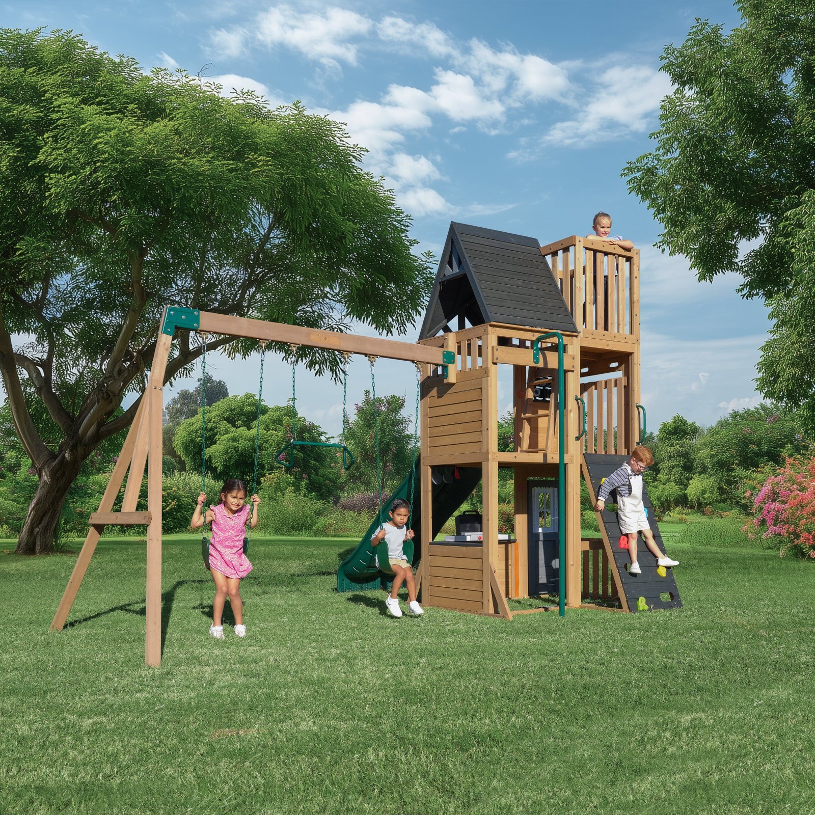 Parkwood Post Swing Set – Installation Available - Image 2