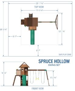 Alternative view of Spruce Hollow Swing Set