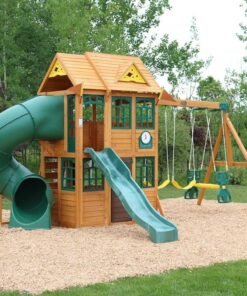 Charleston Lodge Wooden Swing Set / Playset
