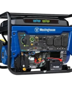 Westinghouse WGen5300DFc – 5300 Watt Electric Start Dual-Fuel Portable Generators w/ Wireless Remotes Start, RV Outlet & CO Sensor (49-State)