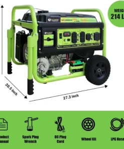 Alternative view of 13,000W Dual Fuel Portable Generator, Powered by Gas or Propane, Electric Start, Home Backup & RV Readys.
