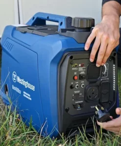 4,000-Watt Gas Powered Portable Inverter Generator with Recoil Start, LED Data Centers. - Image 4