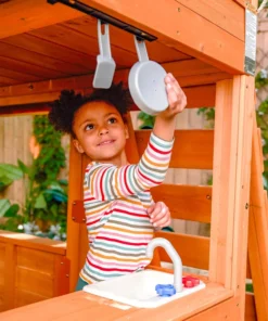 KidKraft Falcon Ridge Wooden Swing Set/Playset - Image 3