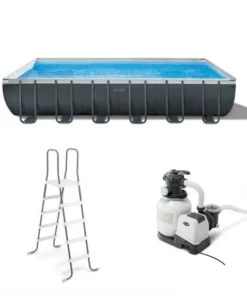 Intex 24′ x 12′ x 52″ Ultra XTR Rectangular Frame Swimming Pool Set + Pumps