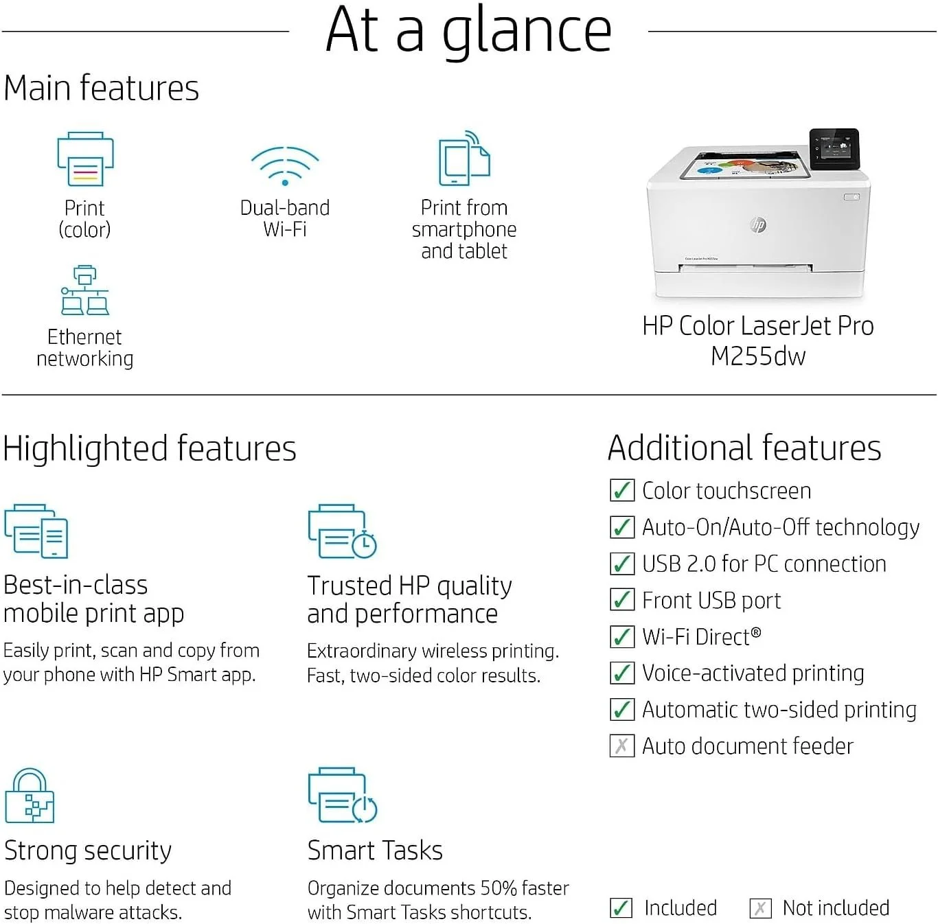Hp Color Laserjet Pro M255dw Wireless Laser Printers - Image 2