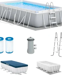 Intex Prism Frame 16′ x 8′ x 42′ Rectangular Above Ground Pool Sets