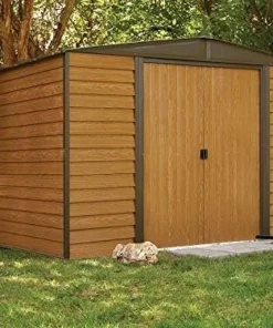 Arrow WR1012 Woodridge EG Steel Storage Shed, 10 by 12-Feets