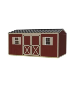 Alternative view of Best Barns Handmade Haven 10×12 Wood Shed Kit – Gable Roof, Eave Doosr (HHAVDE12)
