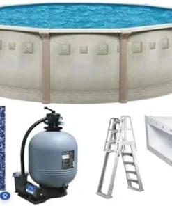 Brazil Premium 27′ x 52″ Round Above Ground Swimming Pool Packages - Image 4