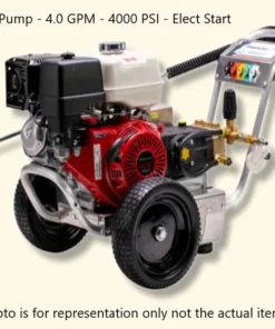 Pressure-Pro Eagle II 4000 PSI @ 4.0 GPM AR Pump Belt Drive Gas Honda Engine Cold Water Pressure Washer w/ Electric Starts